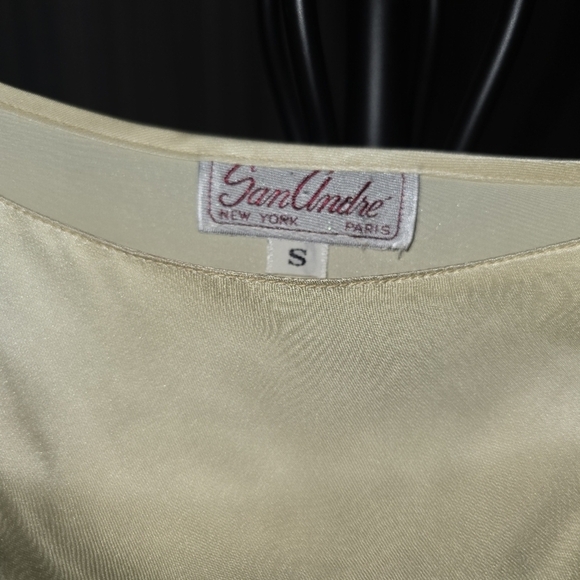 San Andre Vintage Elegant Cream Women's Top Small GUC - Picture 7 of 7